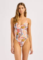 Leilani V Neck One Piece Swimsuit