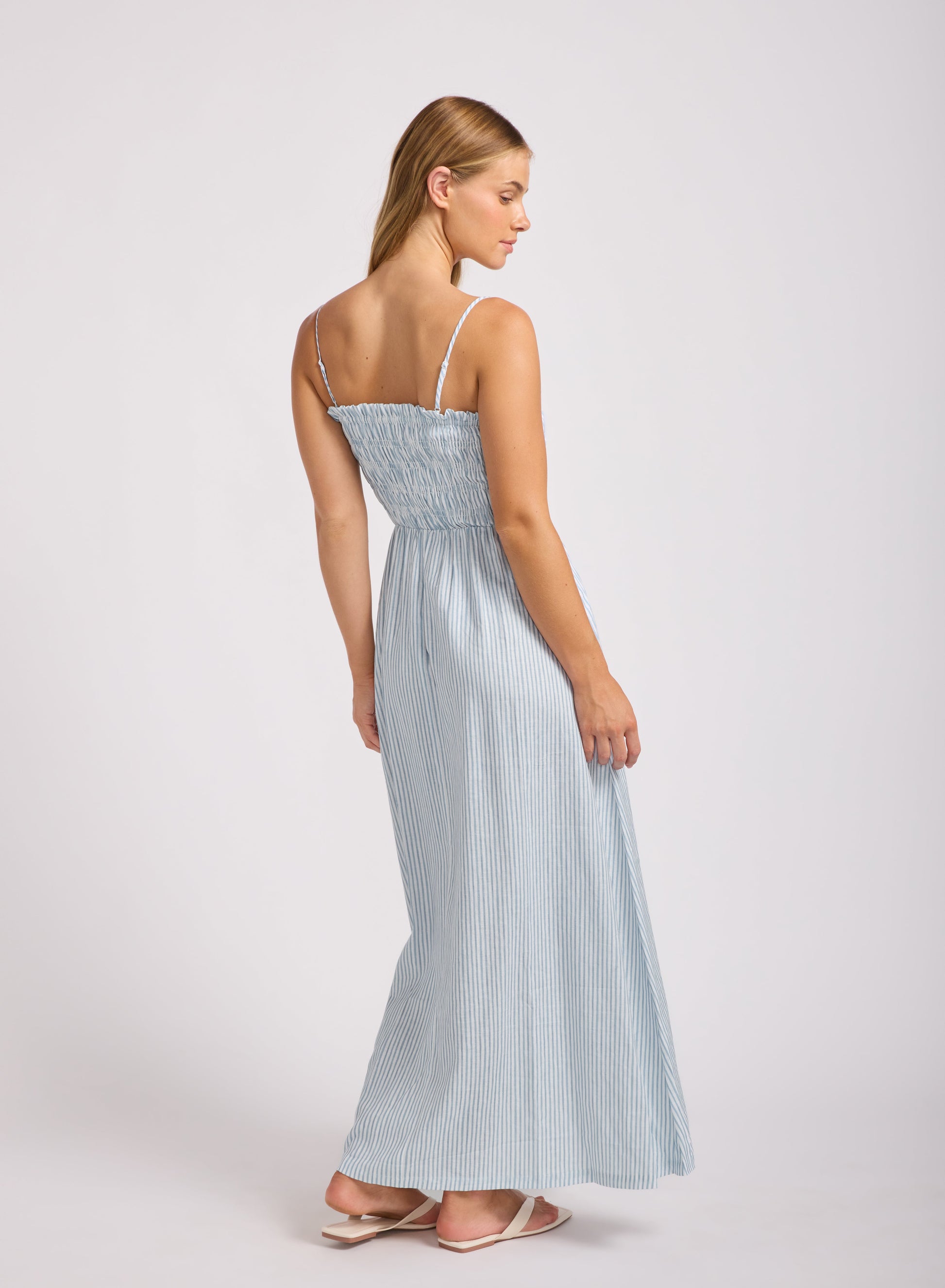 Beachclub Shirred Maxi Dress