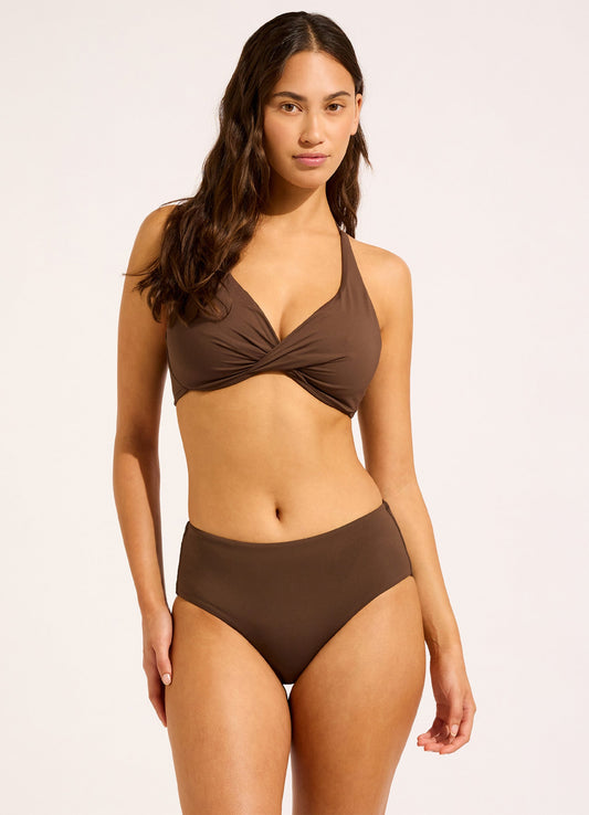 Seafolly Collective Wrap Front F Cup Bikini Top