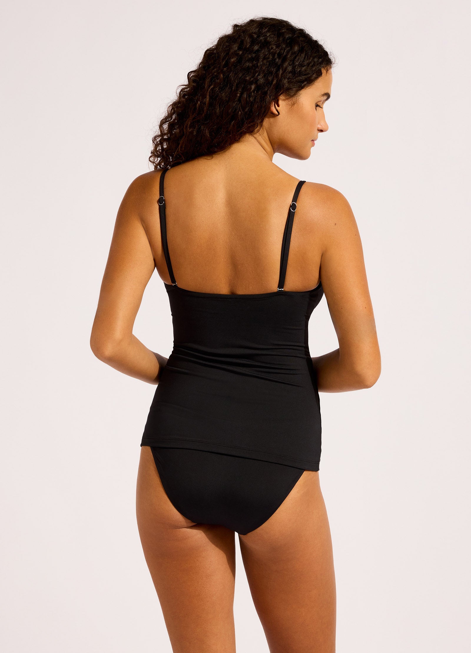 Seafolly Collective Square Neck Tankini Bikini Top