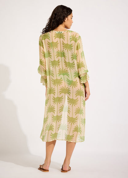 Oasis Tie Front Cover Up - Sage