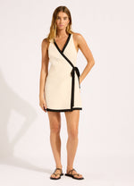 Beach Bound Mini Wrap Dress