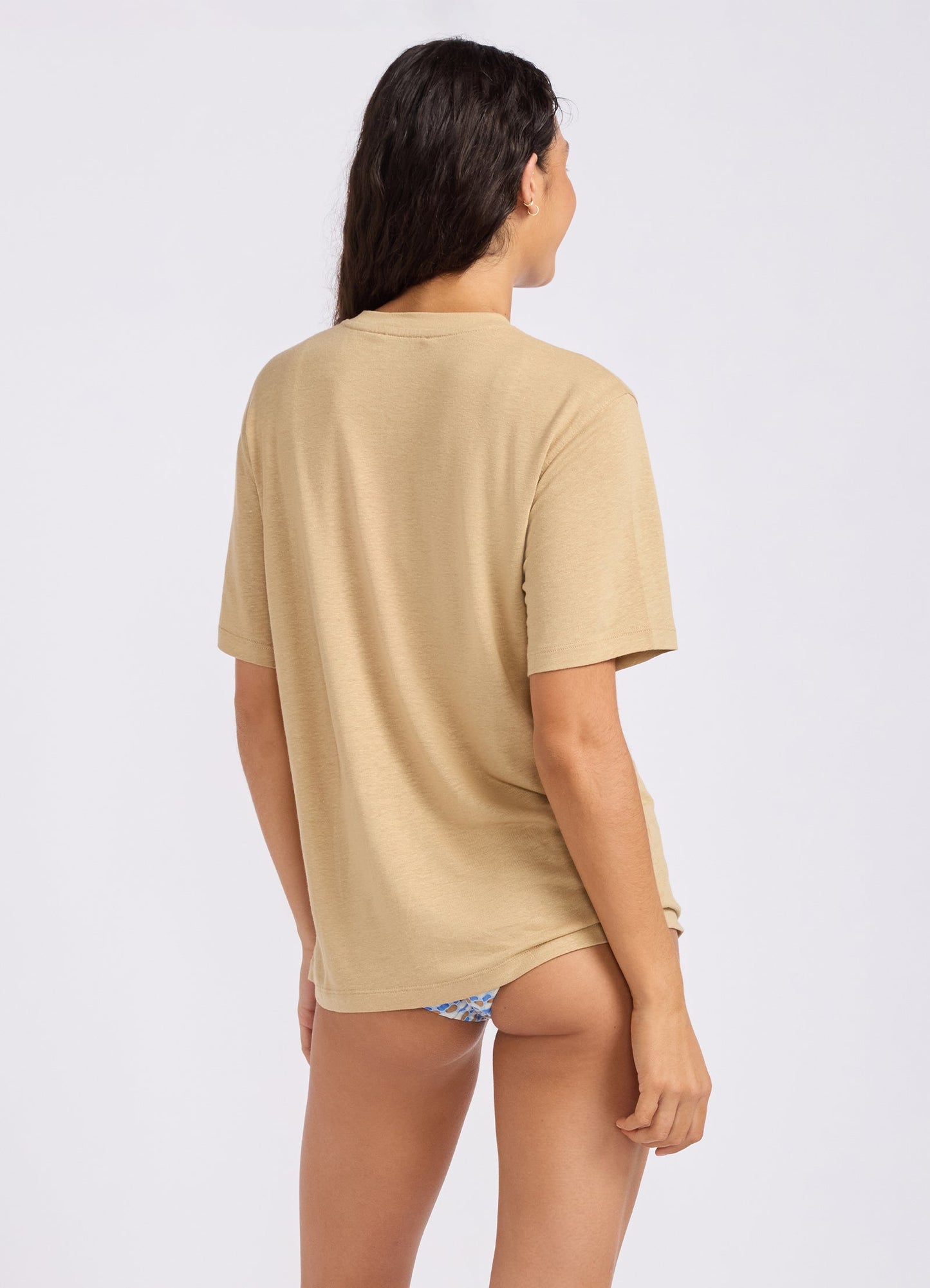 Slub Linen Boyfriend T-Shirt