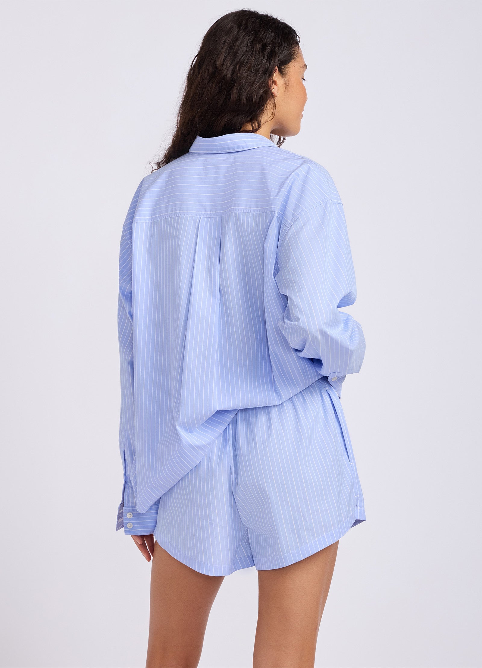 Stripe Drawstring Shorts
