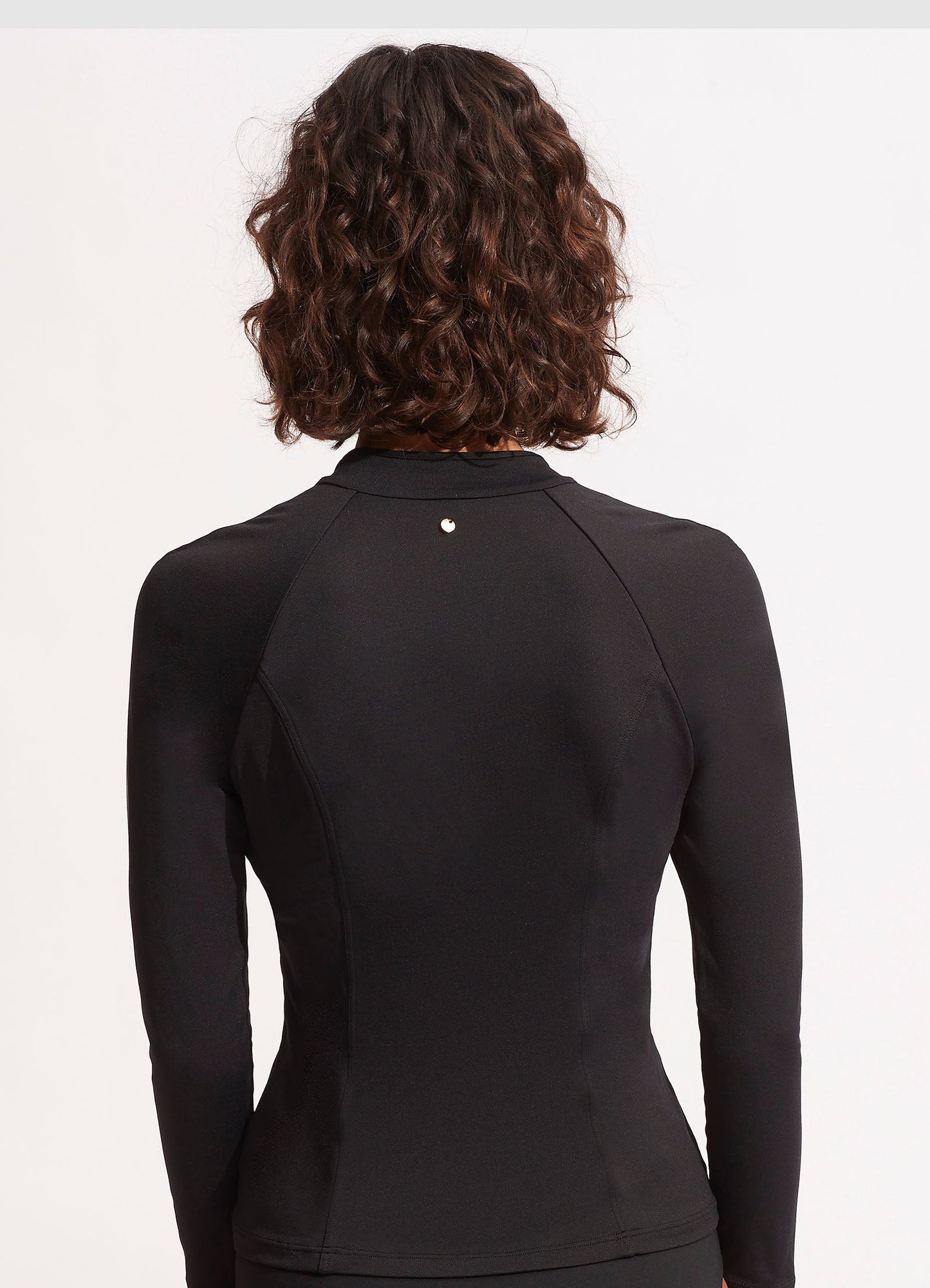 Seafolly Collective Long Sleeve Sunvest - Black