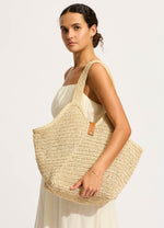 Mirage Woven Tote Bag - Natural