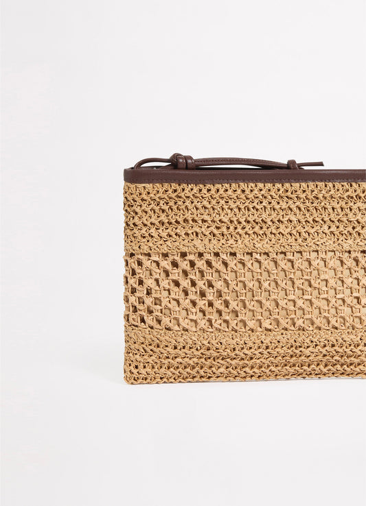 Carried Away Raffia Mini Pochette