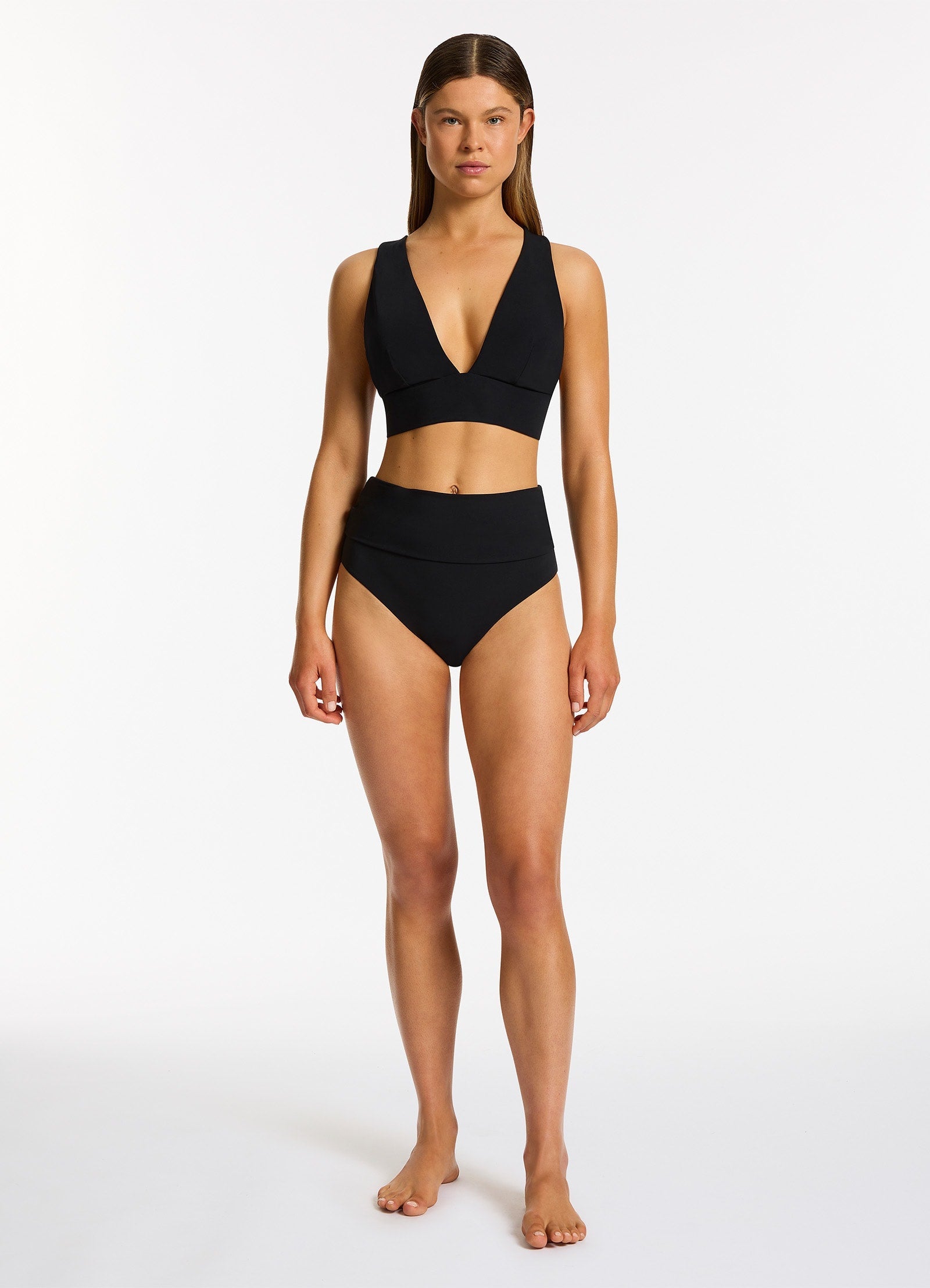 Jetset Soft Triangle Bikini Top - Black